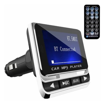 094D Безжична Bluetooth-съвместима високоговорител AUX Автомобилен LCD адаптер за стереомузыкального приемник