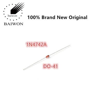 100% чисто Нов Оригинален 1N4742A DO-41 12/1 W, Регулатор на напрежение с директен вложка, внасяни диод чип