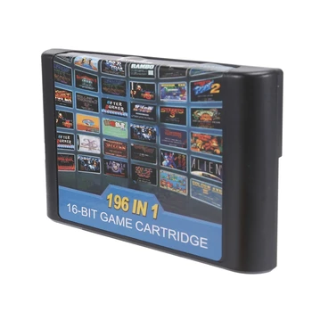 196 В 1, мультиигровой касета, по-добре, отколкото 112 В 1 и 126 В 1 За Sega Mega Drive, за PAL и NTSC