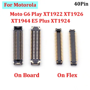2 бр. LCD дисплей дисплей е един Гъвкав-Гъвкав Конектор За Motorola Moto G6 Play XT1922 XT1926 XT1944 E5 Plus XT1924 На Борда На 40 Pin
