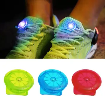 2023NEW Мини-кръгла клипса за обувки, led светлини за нощно бягане, велосипеди, спорт, ярки светлини