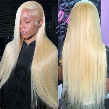 250 Плътност 13x6 HD Прозрачен фронт перука 30-40 Сантиметра 613 Меден blond 13x4 Перуки, изработени от човешка коса на дантели Директно цвят за жени