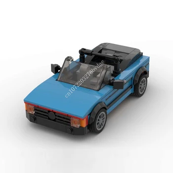 251 бр. MOC Speed Champion Rabbit GTI, модел на спортен автомобил с мек покрив, Строителни блокове, Тухли, направи си САМ, Творческа сглобяване, Детски играчки, подаръци