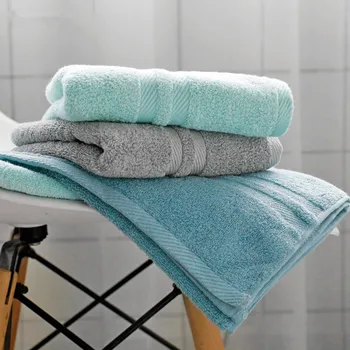 34x75 см, 100% Памук, однотонное качество кърпи за ръце за възрастни мъже, меки домашни аксесоари за баня