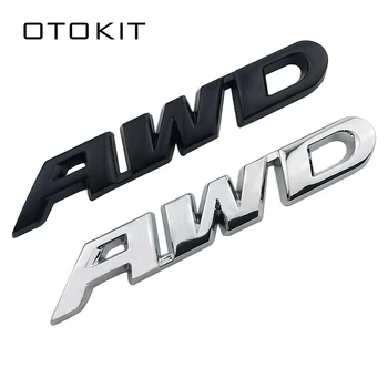 3D Автомобилен Стайлинг Хромирана Метална Стикер AWD Хвостовая Емблемата на Иконата на Задната Стикер Лого за Toyota, Subaru Impreza Honda 4X4 Suv, Офроуд, 4WD