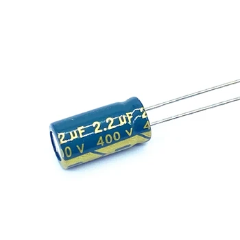 50 бр./лот 2,2 uf 400 2,2 icf алуминиеви електролитни кондензатори Размер на 6 *12 20%
