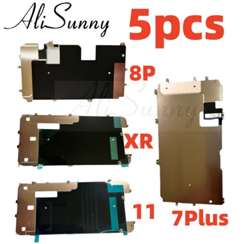 AliSunny 5 бр. Метален заден панел за iPhone 7 8 6 6S Plus XR 11 LCD заден панел с Вътрешни резервни части