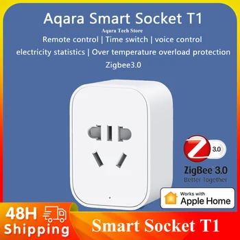Aqara smart socket T1, мобилен външен дистанционно гласов контрол Homekit