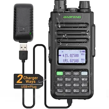 Baofeng UV 13 PRO V1 Преносима Радиостанция Висока Мощност, с обхват на 16 км USB Зарядно Устройство 999CH Двустранно радио Двухдиапазонное VHF UHF UV 5R Радио