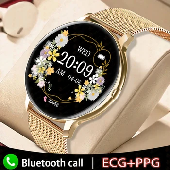 ChiBear Женски Смарт часовници с Bluetooth-Разговори, Спортни Фитнес-часовник с Пълен Сензорен екран, 2023 Нови ЕКГ + ТОЧКИ, Мъжки Смарт часовници За Android и IOS