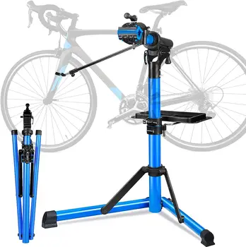 Duty E Bike Repair Stand (Макс. 110 паунда) - Преносим велосипедна стойка Manintenance Workstand От Алуминий, Предназначени за тежки електронни наем, Bike Moun