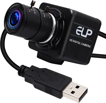 ELP при ниска осветеност 1,3-мегапикселова HD USB-камера, 960P AR0130 30 кадъра в секунда с ръчно варифокальным увеличение Уеб камера за промишлени приложения