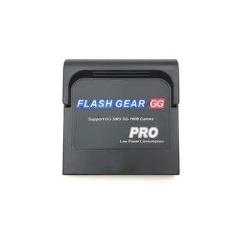 Flash Pro Gear, энергосберегающая флаш карта, игри касета, печатна такса за Sega Game Gear GG System Shell, черен