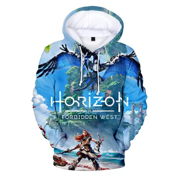Horizon Zero Dawn Hoody с 3D принтом За Мъже/Жени, Есенни и зимни Блузи, Блузи, Яке с дълъг ръкав, палто за cosplay в стил Харадзюку