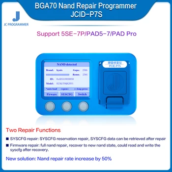JC JCID P7S BGA70 Инструмент За Ремонт на Nand Програмист За Телефон 5SE-7P pad 5-7 Pad Pro syscfg Инструмент за проверка за Грешки четене и Запис