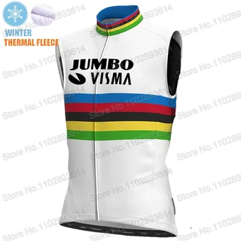 Jumbo Visma Team 2023 Велосипеден Жилетка Без ръкави Джърси под Наем Зимни Дрехи Тениски За планински Пътят Мотори МТБ Camisa