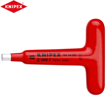 KNIPEX 98 14 08 Изолирано Т-образна отвертка Използва Специални материали от инструментална стомана, Специално Закалени и отгряване