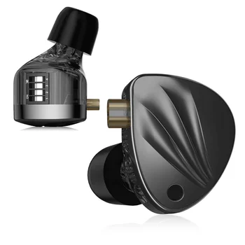 KZ Krila ушите Hi-Fi 1DD 1BA Висококачествени адаптивни слушалки с балансной инсталации, слушалки с функция за отмяна на монитора