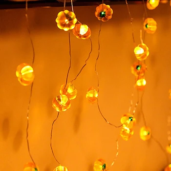 Led окачен фенер под формата на тикви за Хелоуин, Венец, Детски аксесоари за рождени Дни, Украсата на къщата на Хелоуин, фенер, подпори