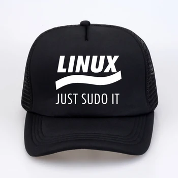 Linux Just Sudo It Кали Linux Root Programmer, Программирующий Компютърен код, Мъжка бейзболна шапка в стил пънк, Окото Дишаща шапка на шофьор на камион