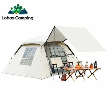 Lohascamping Открит Къмпинг Всплывающая Палатка за Семейство с Бързото Автоматично Отваряне Непромокаеми сенника За Пикник Velarium Beach