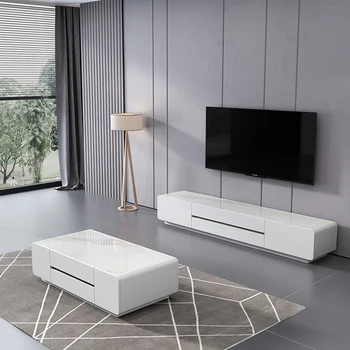 Nordic Luxury TV Consoles Cabinet Бял Портативен Модерен Съвременен ТВ-стойка За хола Moveis Para Casa холна MQ50DS