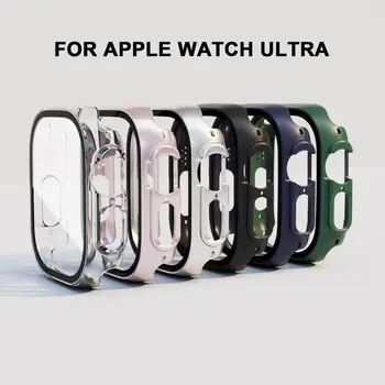 PC + Закалени защитен калъф за часа, защитно фолио за екрана, аксесоари, smart-калъф за Apple Watch Ultra 49 мм