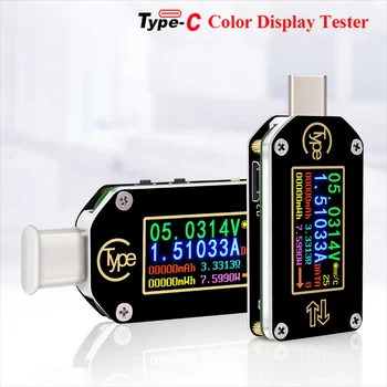 TC66/TC66C Детектор за Бързо зареждане USB PD-C Волтметър Амперметър Измерване на напрежение, Ток Type-C Мултицет USB-Тестер Мултицет