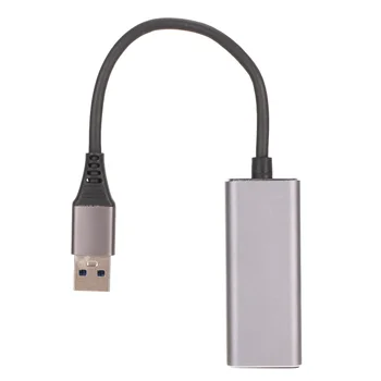 USB Адаптер-Ethernet USB-Адаптер rj-45 от Алуминиева Сплав 1 Gbit/s, Малък Преносим, Широко Съвместим, Високоскоростна за Офис