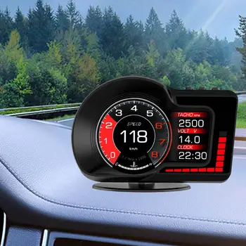 Авто Главоболие, HUD Дисплея OBD2 GPS за Лесно свързване за Напомняне За Умората при шофиране на Превозни средства Аксесоар Аларма за превишаване на скоростта Цифров Скоростомер