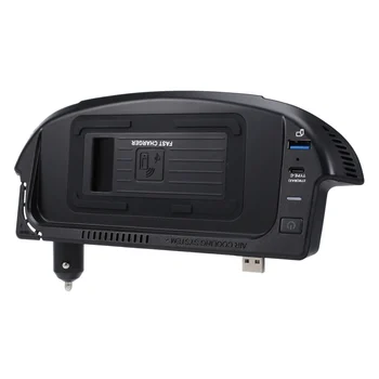 Автомобилното безжично зарядно устройство с мощност 15 W, QI зарядно устройство за телефона, бързо зарядно устройство, зарядно устройство ще захранване на табела за Ford Mustang 2015-2020