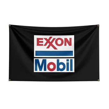 Банер с Маслена Печат от Полиестер ExxonMobil Flag 90x150cm ExxonMobil За Декор