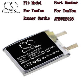 Батерия за умни часа Cameron Sino за TomTom Runner Cardio Li-Polymer 190 mah литиево-полимерна