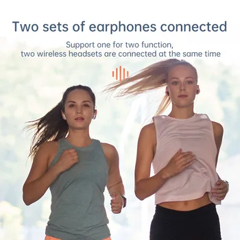 Безжичен предавател-приемник, съвместим с Bluetooth, аудиоадаптер 5 0 2-в-1 с конектор 3-5 мм за слушалки слушалки