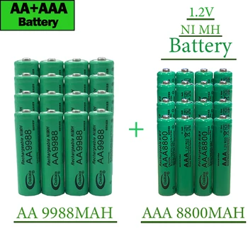 Безплатна доставка 2023 Нов Бестселър 1.2 V AA9988MAH + AAA8800MAH AA AAABattery NI MH Акумулаторна Батерия за Дистанционното Управление на Бръснач