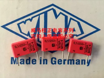 Безплатна Доставка на 10 бр./30 бр. WIMA Германия кондензатор MKC4 250VAC 0,1 icf 250VAC104 100nf P = 15 мм