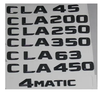 Блясък-черни Букви на багажника, Регистрационен номер, емблема за Mercedes Benz CLA45 AMG CLA200 CLA250 CLA350 4MATIC
