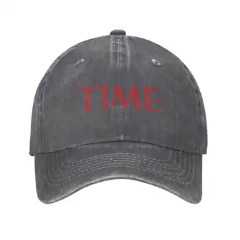 Висококачествен деним, шапка с логото на TIME и графичен лого на марката, вязаная капачка, бейзболна шапка