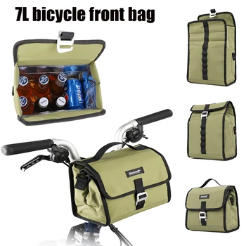 Водоустойчив Туристическа чанта, Кошница за Пикник Чанта на Кормилото на Мотора, по-Голямата Голям Изолиран Мотор чанта, чанта на рамото, Аксесоари за планински велосипеди