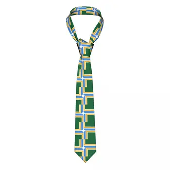 Вратовръзка за мъжете, официални тесни Вратовръзки, Класически Мъжки Флаг Портланд, Орегон, Сватбен Вратовръзка, Джентълменско тесен