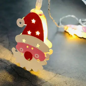 Гирлянда от захранването от батерията Коледни светлини Украса за дома партита Навидад Led светлини Коледна Елха, Снежен човек, Дядо Коледа е Приказна светлина