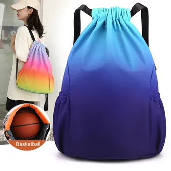 Дамски спортни чанти за фитнес, аксесоари за баскетбол, мъже тренировочная опаковка за футбол на съвсем малък, мъжки раница за фитнес и пътуване
