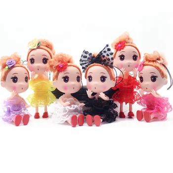 Детски играчки, Мини-кукла-пъзел, Cartoony творчески ключодържател, Окачване, Кукла за Момичета, играчка Подарък, 12 см