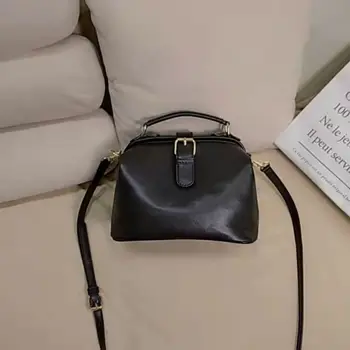 Докторската чанта от лаковой на кожата растително дъбени в Ретро стил 2022, Женствена чанта през рамо, по-Голямата Голям Луксозна Чанта, Дамска чанта-мъкна