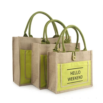 Ежедневни дамски ленени торбички с надпис, чанти за пазаруване с Голям капацитет, Дамски плажни пътни чанти през рамо, Чанти-тоут, Клатчи, чанта за съхранение