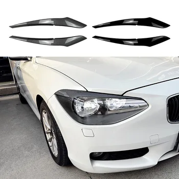 За BMW 1 series F20 F21 2011-2014 Черни автомобилни фарове за вежди Етикети Модификация на външната украса на автомобил 2 бр.