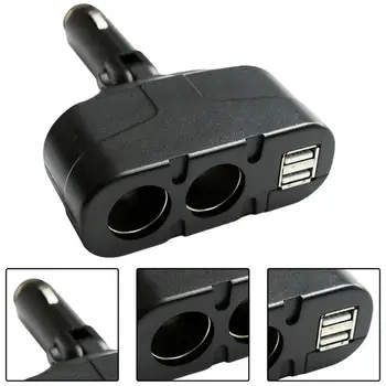 Зарядно Устройство Адаптер Двоен USB-Конектор За Бързо Зареждане на Запалката на Многопортовый Сплитер За GPS Смартфони, Таблети Автомобилен Аксесоар