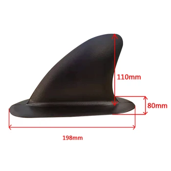 Здрав черен PVC перка за проследяване на скегом, вградени перки за каяк, кану-каяк, въже за лодки