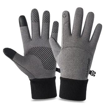 Зимните ски топли ръкавици за сензорен екран, водоустойчив ветроупорен ръкавици за спорт на открито, топли ръкавици за ски