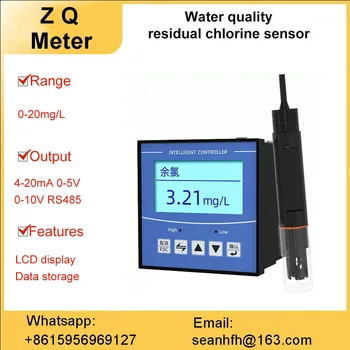 Индустриален онлайн детектор на остатъчен хлор болнични отпадъчни води контролер анализатор за контрол на качеството на водата с остатъчен хлор